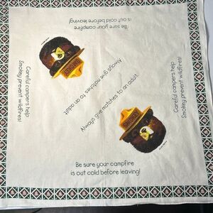 Smokey The Bear Hanker-chief Bandana Vintage Environment